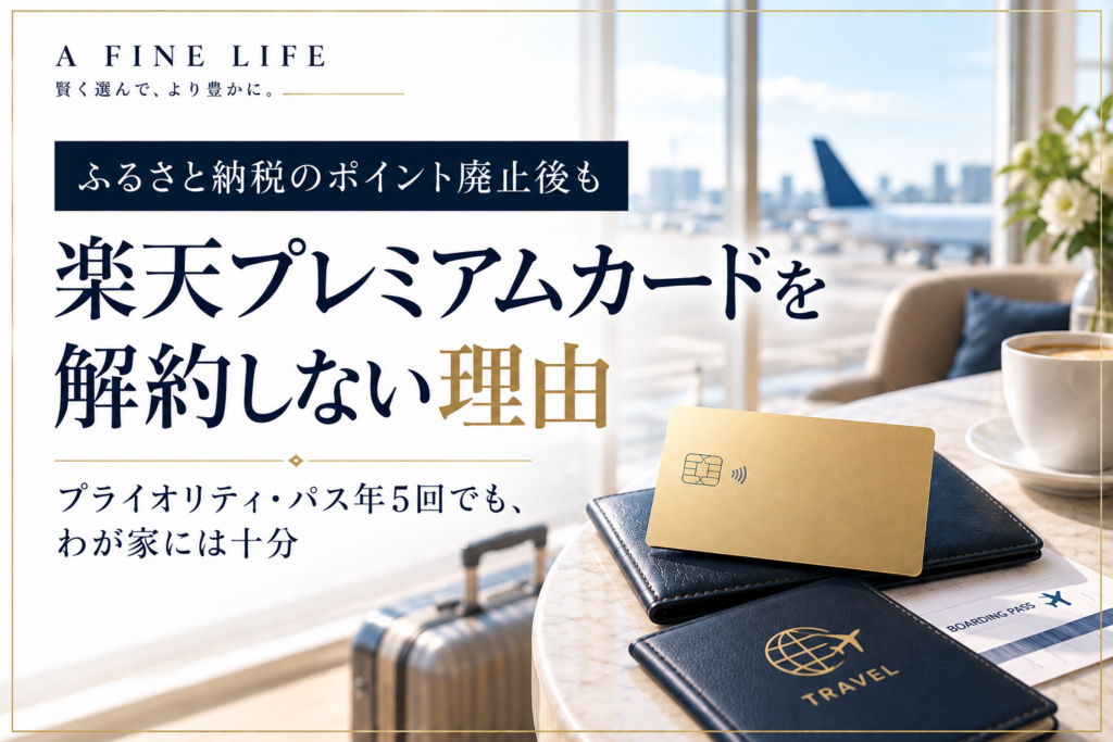 楽天プレミアムカードをふるさと納税ポイント廃止後も解約しない理由